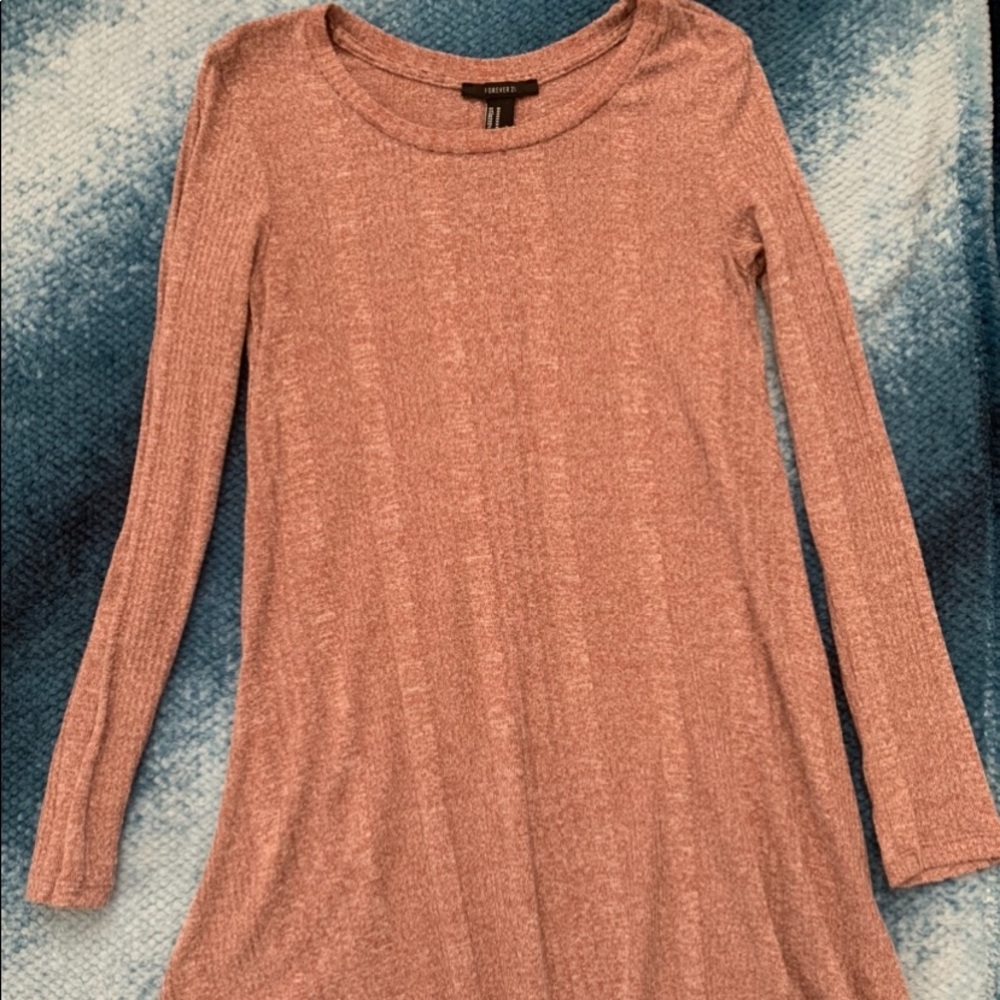 Pink long sleeve dress